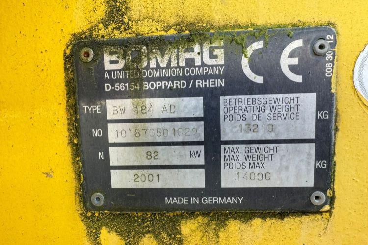 BOMAG BW 184 AD - Ceļu veltnis: foto 4 BOMAG BW 184 AD - Ceļu veltnis: foto 4