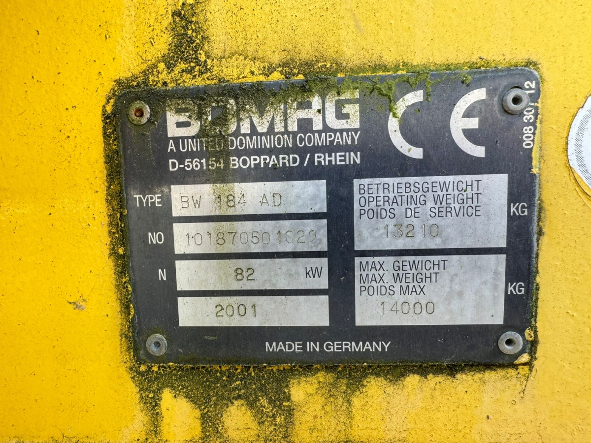 BOMAG BW 184 AD - Ceļu veltnis: foto 4 BOMAG BW 184 AD - Ceļu veltnis: foto 4