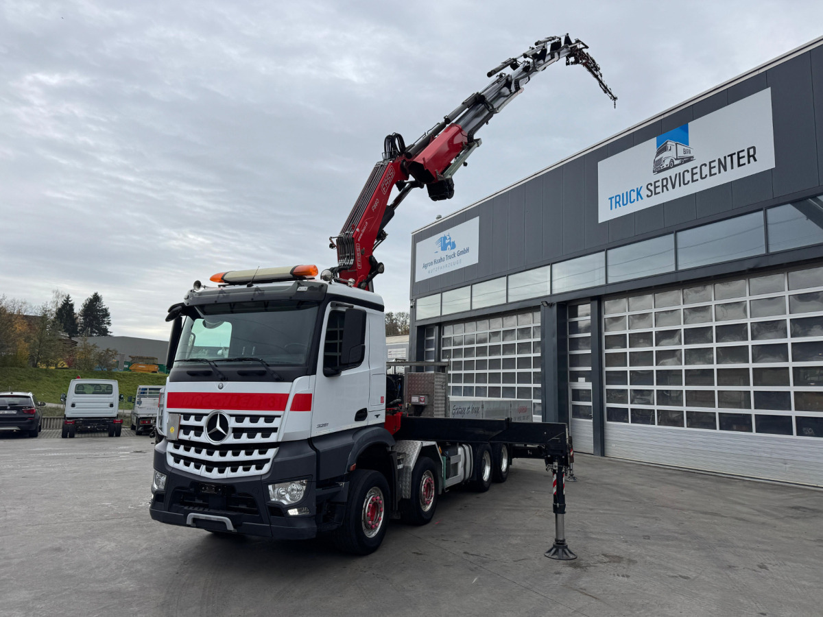 MERCEDES Arocs 3251 8x4 Fassi 660 6-6 - Kravas auto ar manipulatoru: foto 1 MERCEDES Arocs 3251 8x4 Fassi 660 6-6 - Kravas auto ar manipulatoru: foto 1