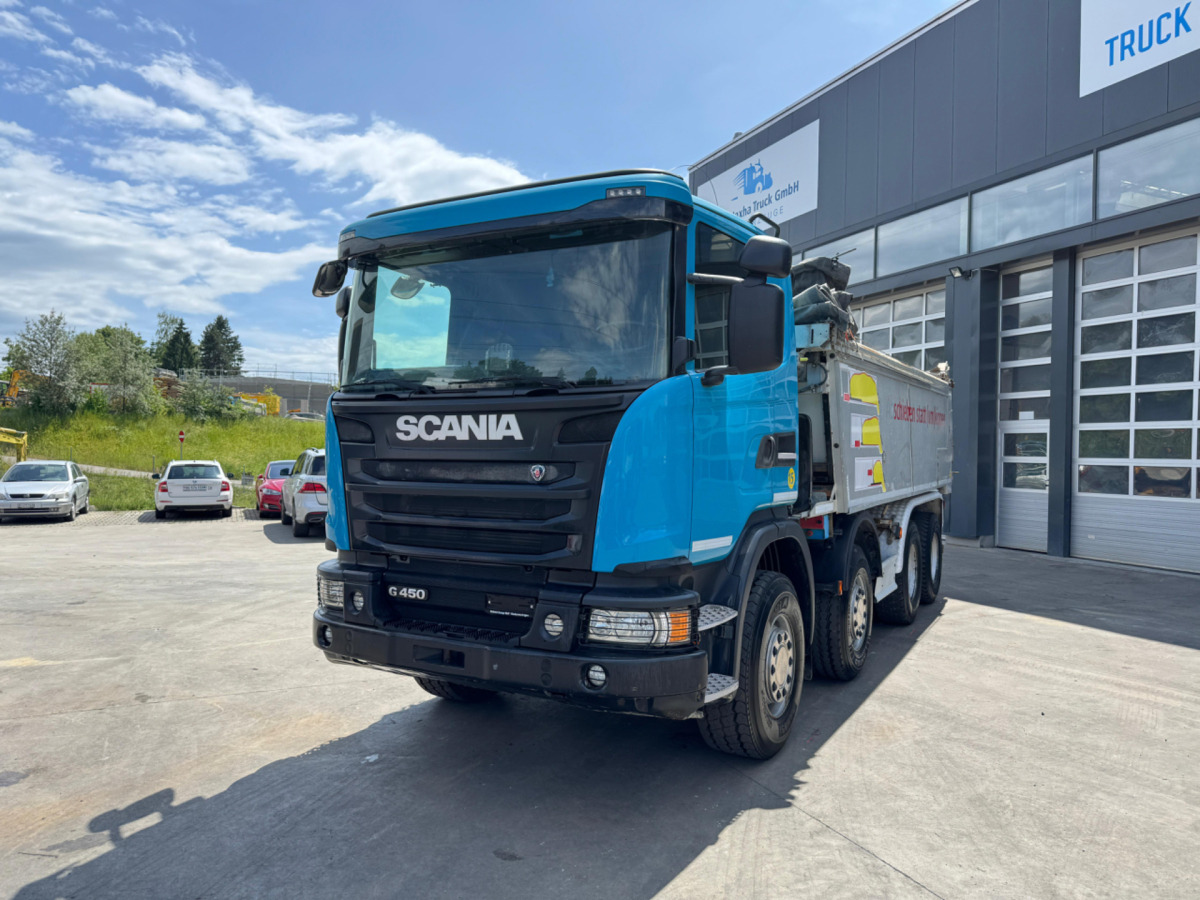 SCANIA G450 8x4 Abschiebemulde (no tipper) - Kravas automašīna pašizgāzējs: foto 1 SCANIA G450 8x4 Abschiebemulde (no tipper) - Kravas automašīna pašizgāzējs: foto 1