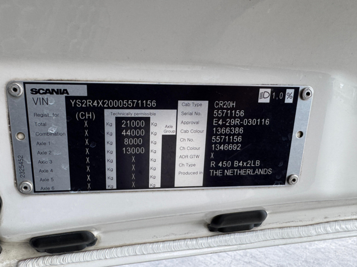 Kravas automašīna ar slēgto virsbūvi SCANIA R450 4x2 Isotherm: foto 17