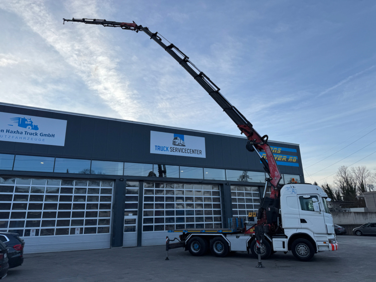 SCANIA R480 8x4 Fassi 660 SZM/Pritsche - Kravas auto ar manipulatoru: foto 3 SCANIA R480 8x4 Fassi 660 SZM/Pritsche - Kravas auto ar manipulatoru: foto 3
