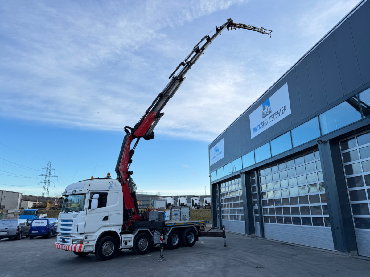 SCANIA R480 8x4 Fassi 660 SZM/Pritsche - Kravas auto ar manipulatoru: foto 2 SCANIA R480 8x4 Fassi 660 SZM/Pritsche - Kravas auto ar manipulatoru: foto 2