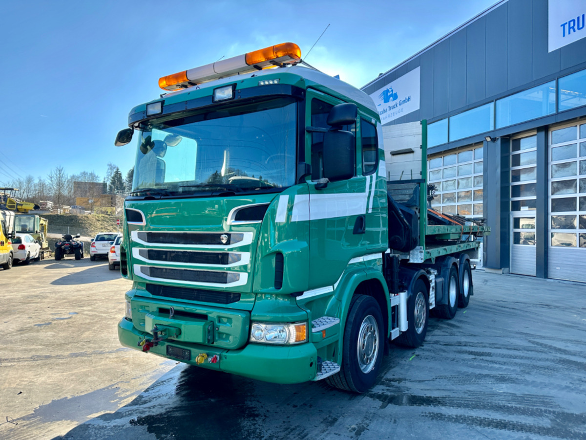 Kravas auto ar manipulatoru SCANIA R480 8x4 SWS SZM/Kran/Pritsche: foto 1