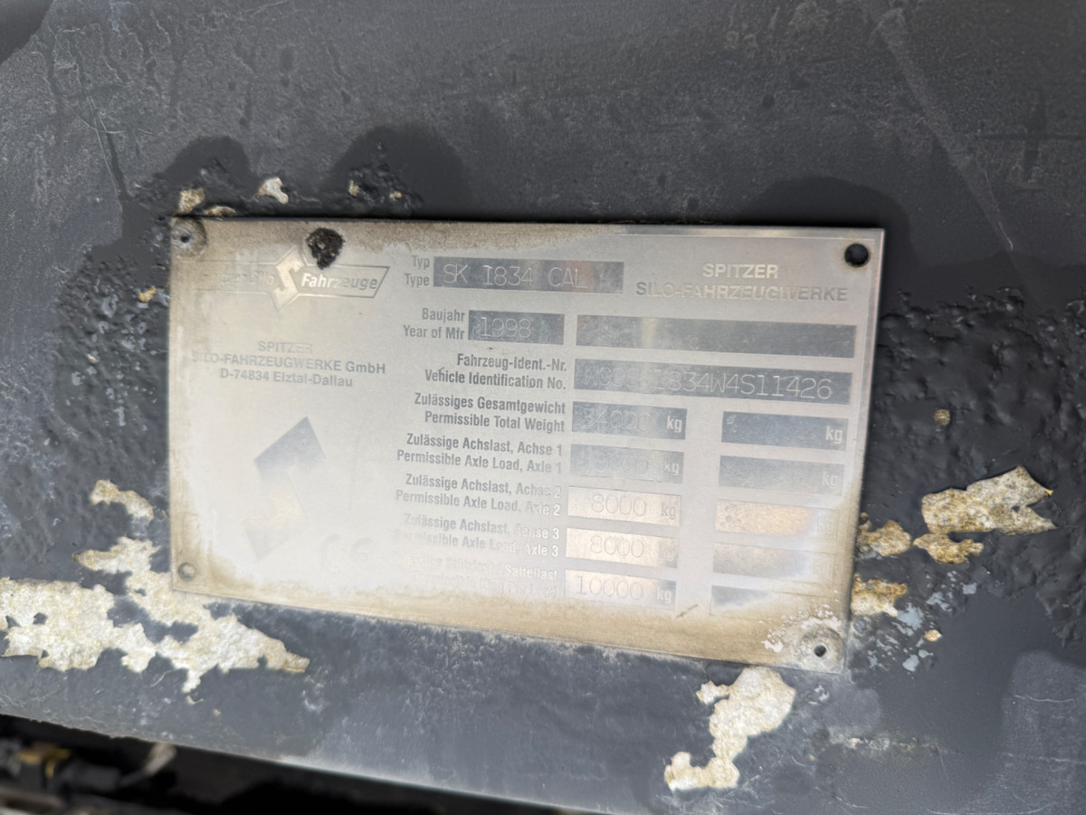 Silosa puspiekabe SPITZER 34m3: foto 8