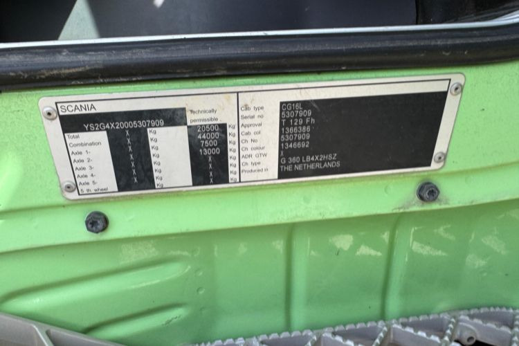 Kravas automašīna pašizgāzējs Scania G360 4x2 Gergen: foto 16