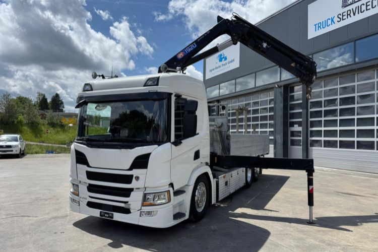Scania P410 6x2 HMF1920-5 - Kravas auto ar manipulatoru: foto 1 Scania P410 6x2 HMF1920-5 - Kravas auto ar manipulatoru: foto 1