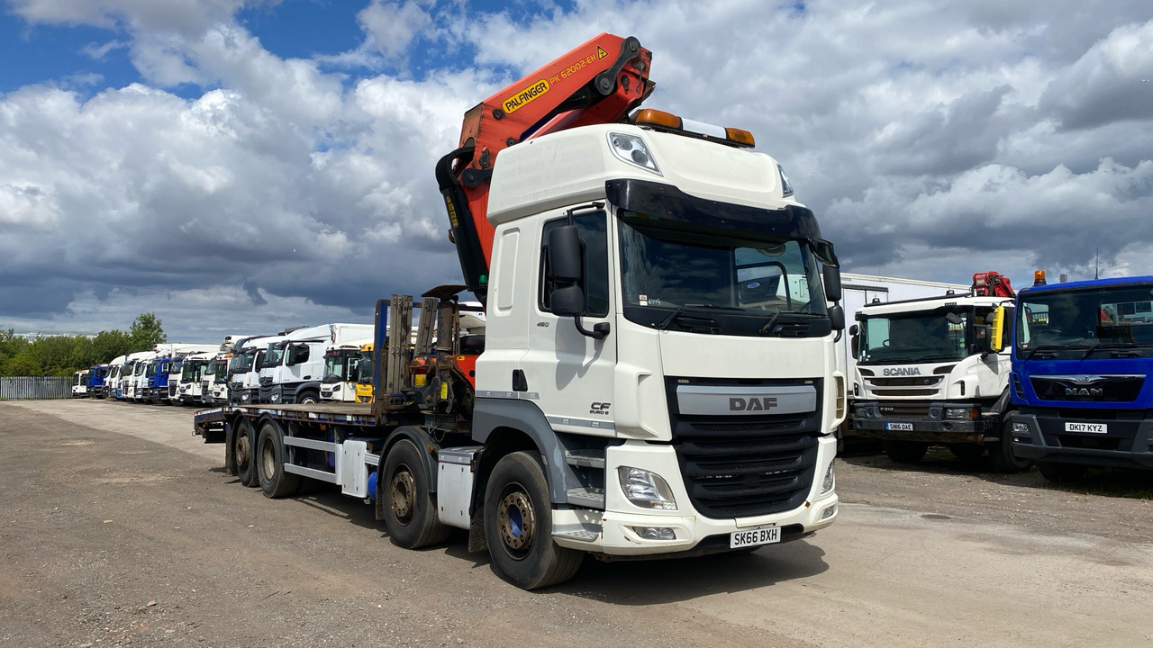 DAF CF 460 - Bortu kravas automašīna/ Platforma, Kravas auto ar manipulatoru: foto 1 DAF CF 460 - Bortu kravas automašīna/ Platforma, Kravas auto ar manipulatoru: foto 1