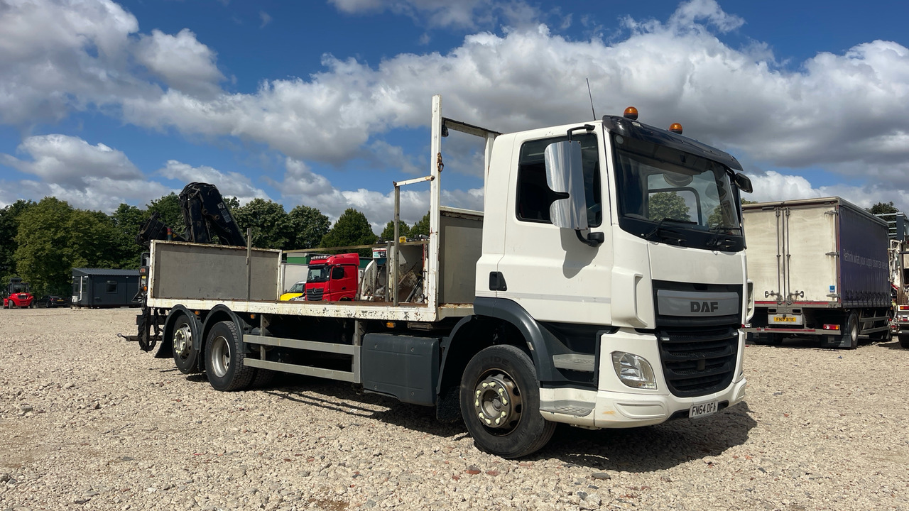 Daf CF 290 - Bortu kravas automašīna/ Platforma, Kravas auto ar manipulatoru: foto 1 Daf CF 290 - Bortu kravas automašīna/ Platforma, Kravas auto ar manipulatoru: foto 1