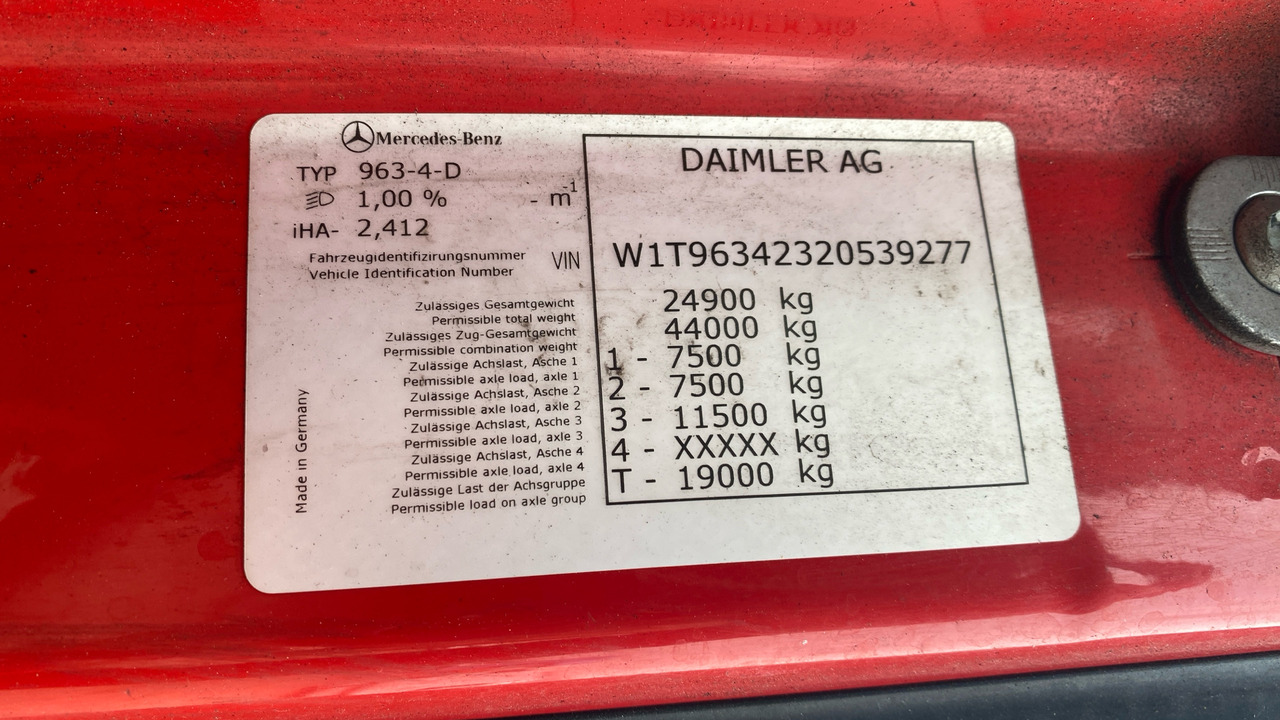 Vilcējs MERCEDES-BENZ ACTROS  2545: foto 11