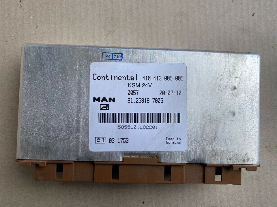 MAN Steuergerät Continental KSM 81.25816.7005 - Elektroniskais vadības bloks (ECU) - Kravas automašīna: foto 1 MAN Steuergerät Continental KSM 81.25816.7005 - Elektroniskais vadības bloks (ECU) - Kravas automašīna: foto 1