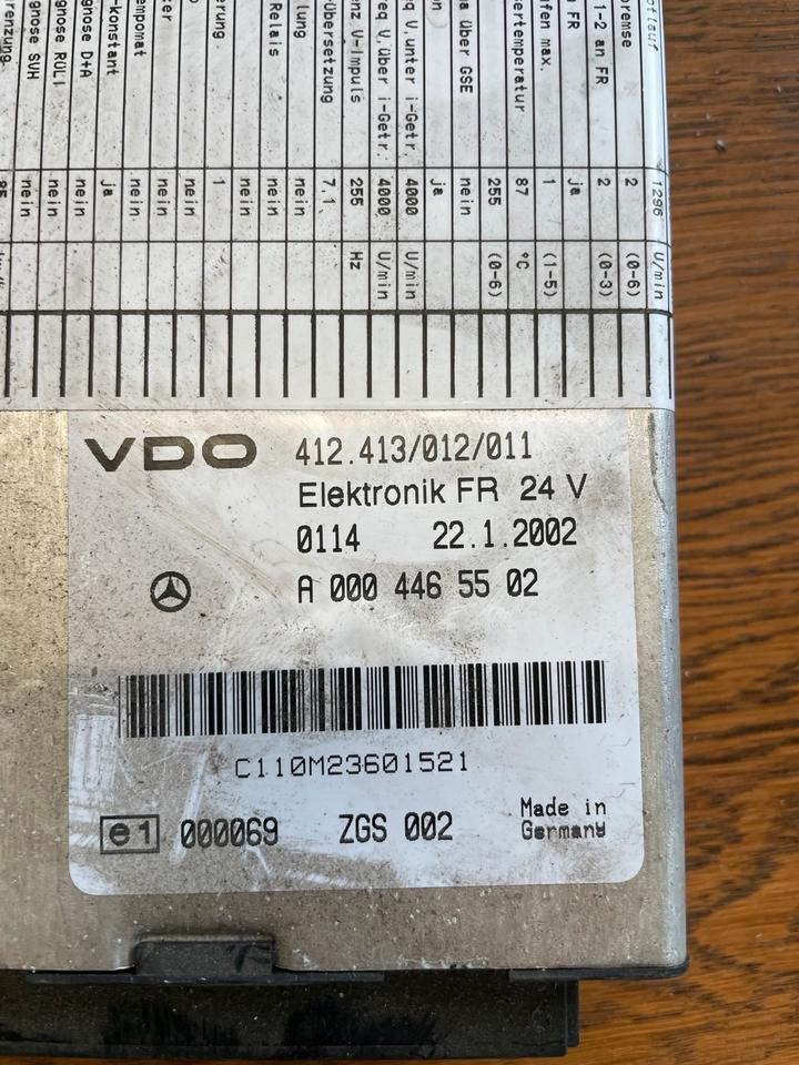 Mercedes Atego VDO Elektronik FR Steuergerät A 000 446 55 02 - Elektroniskais vadības bloks (ECU) - Kravas automašīna: foto 2 Mercedes Atego VDO Elektronik FR Steuergerät A 000 446 55 02 - Elektroniskais vadības bloks (ECU) - Kravas automašīna: foto 2