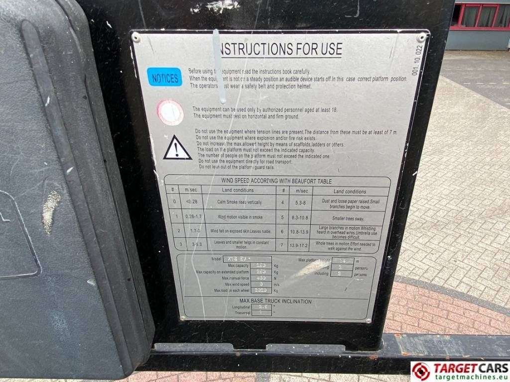 Šķērveida pacēlājs Airo X16EW Electric X16 EW Scissor Work Lift 1590cm: foto 10