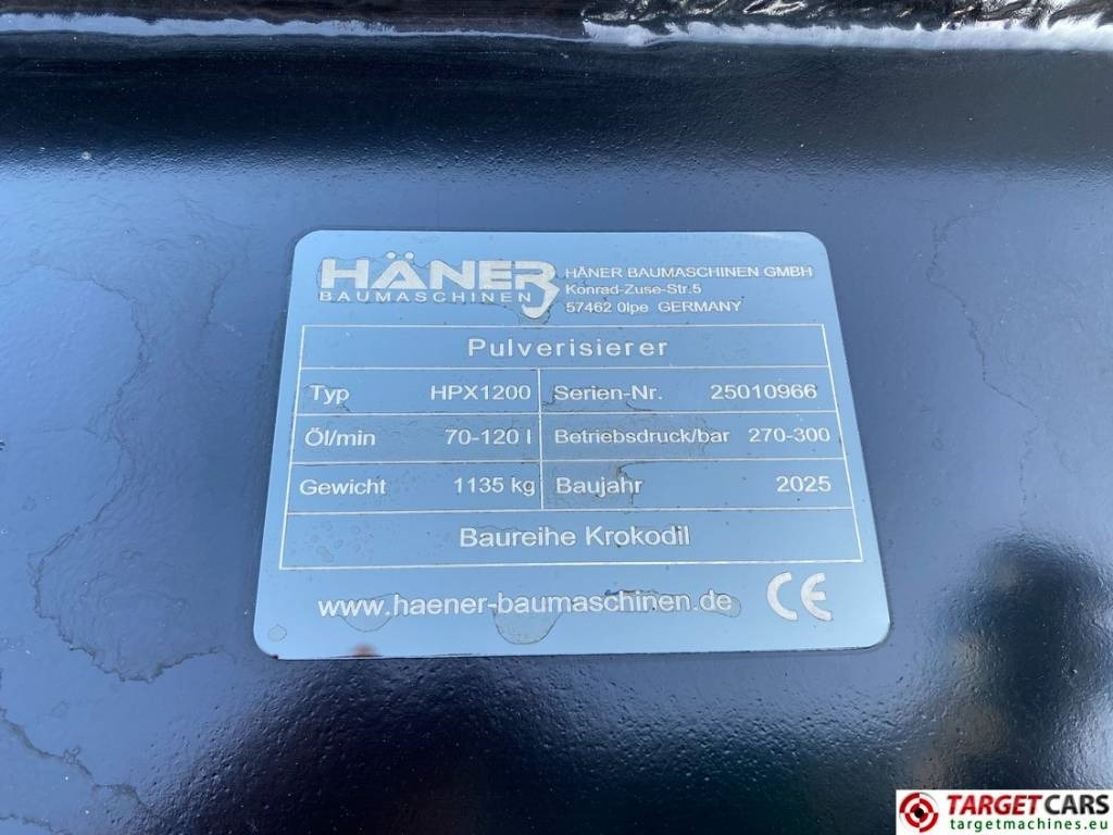 Jaunā Demolēšanas šķēres Haener Häner HPX1200 Pulverizer Rotation Shear 12~: foto 10