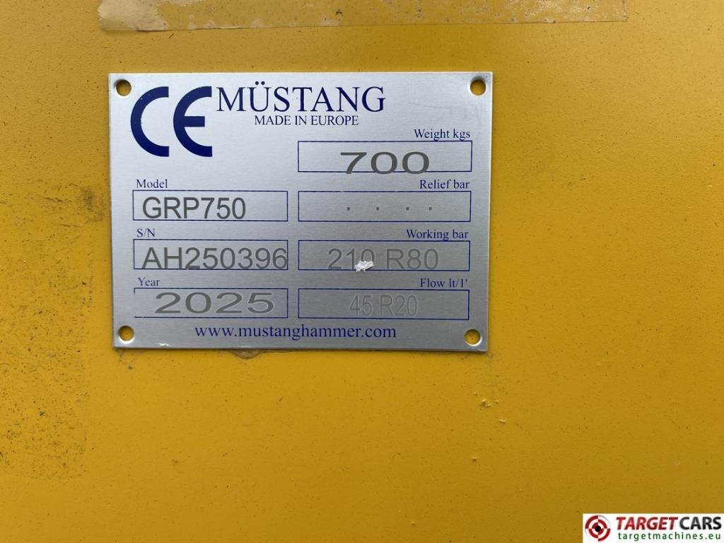 Jaunā Greiferi - Celtniecības tehnika Mustang GRP750 Hydraulic Rotation Sorting Grapple 7~16T: foto 10