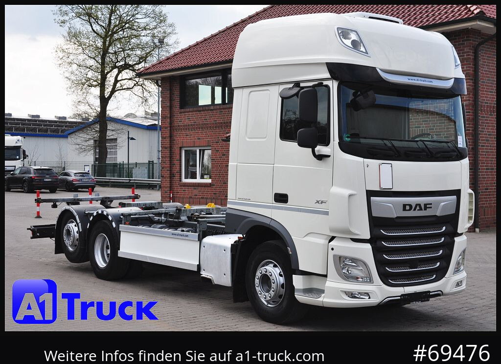 DAF XF 480 FAN Intarder, Lenkachse, - Konteineru vedējs/ Kravas automašīna ar noņemamā virsbūve: foto 1 DAF XF 480 FAN Intarder, Lenkachse, - Konteineru vedējs/ Kravas automašīna ar noņemamā virsbūve: foto 1