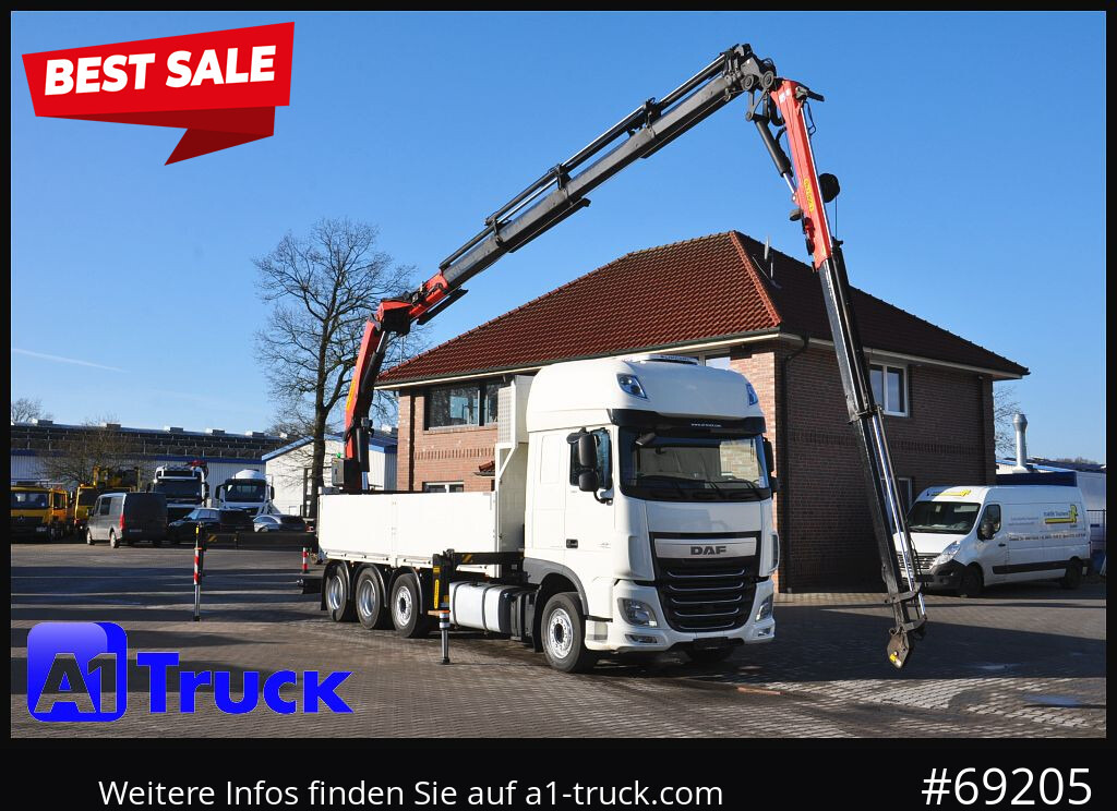 DAF XF 510 Kran PK 34.002, Seilwinde Funk - Kravas auto ar manipulatoru: foto 1 DAF XF 510 Kran PK 34.002, Seilwinde Funk - Kravas auto ar manipulatoru: foto 1