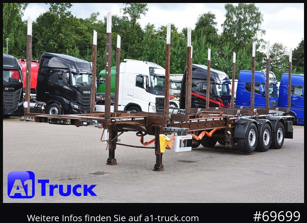 Kokvedēja puspiekabe DOLL H3L-14XL Holz Tele, Lenkachse 275 tkm.: foto 13