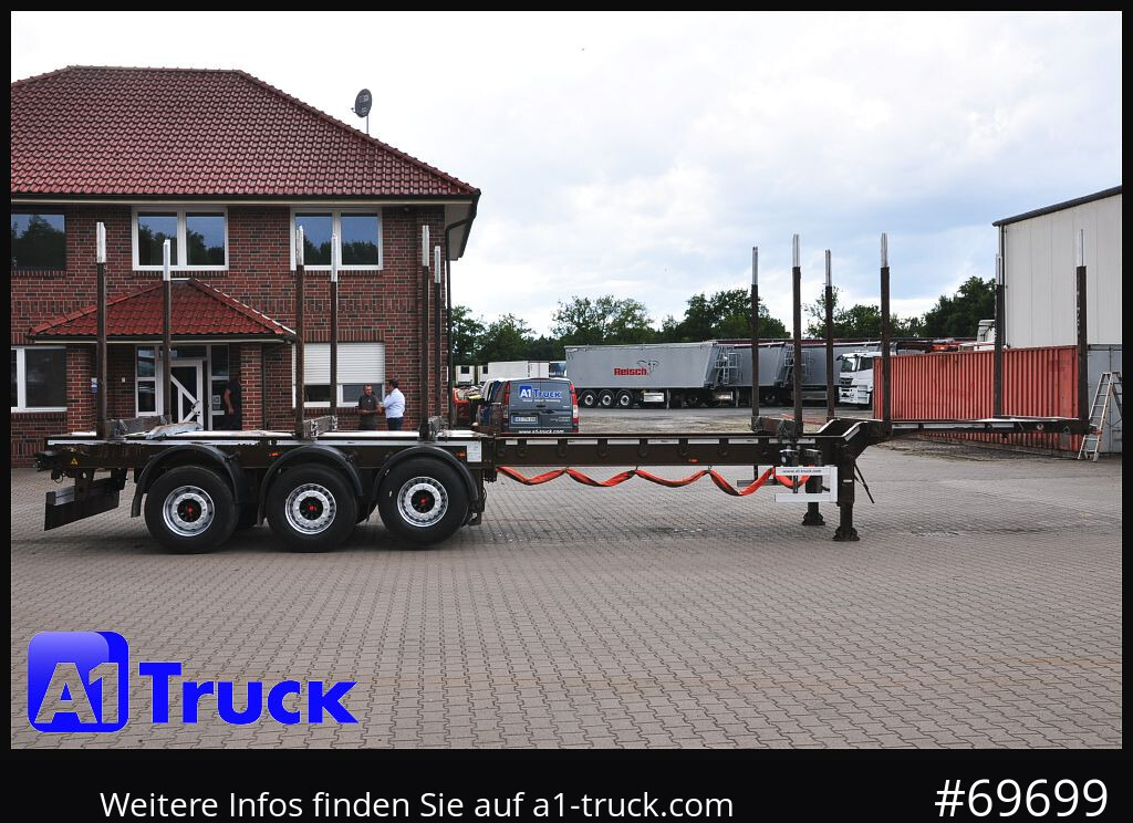Kokvedēja puspiekabe DOLL H3L-14XL Holz Tele, Lenkachse 275 tkm.: foto 8