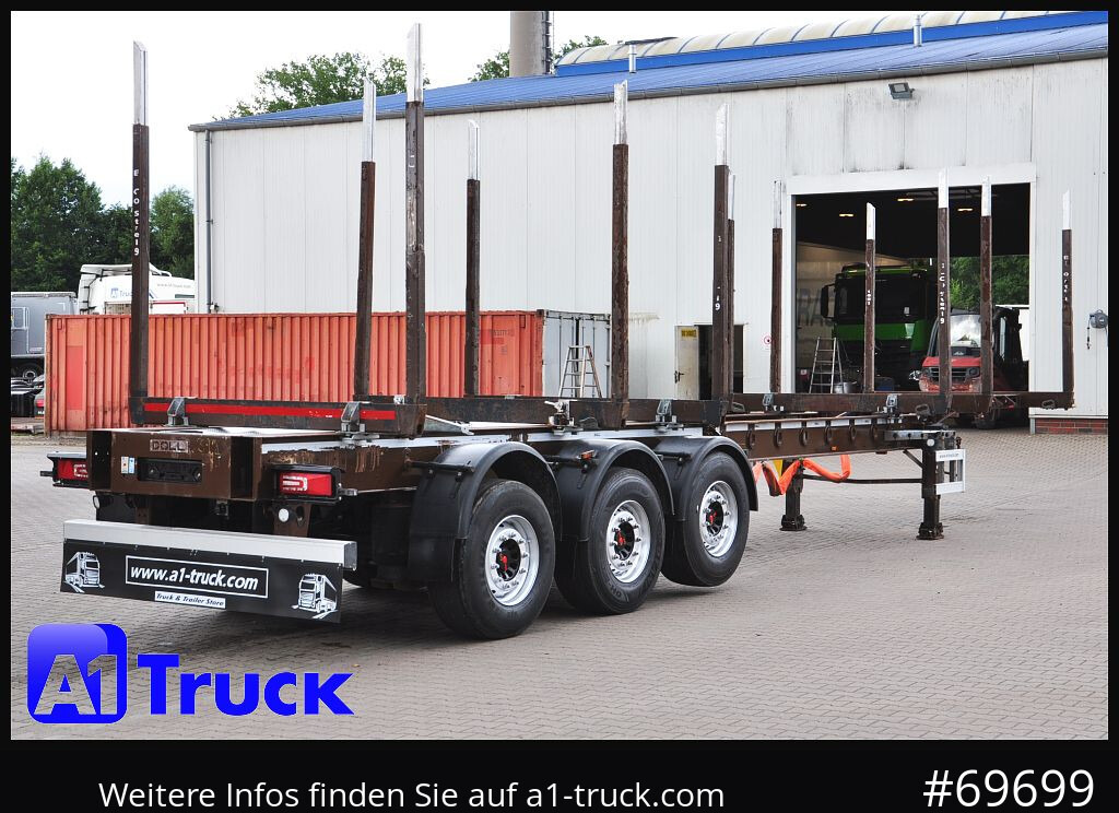 Kokvedēja puspiekabe DOLL H3L-14XL Holz Tele, Lenkachse 275 tkm.: foto 9