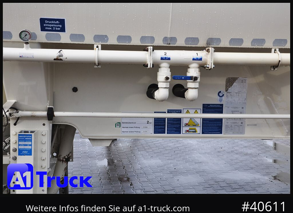 FELDBINDER EUT 55,3, 7 Kammern Futter Feed, Lenkachse, Alufelgen, - Silosa puspiekabe: foto 2 FELDBINDER EUT 55,3, 7 Kammern Futter Feed, Lenkachse, Alufelgen, - Silosa puspiekabe: foto 2