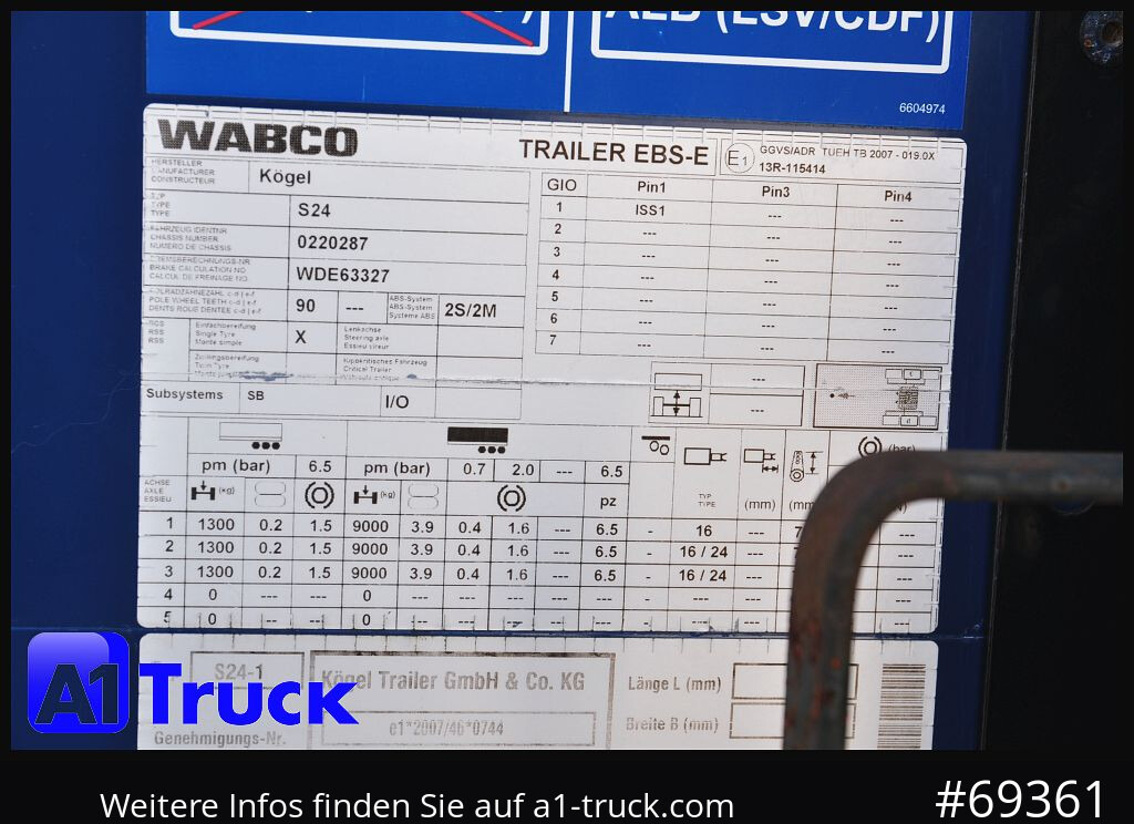 Tenta puspiekabe KOEGEL S24-1 Mega, 1 Vorbesitzer, Code XL: foto 8