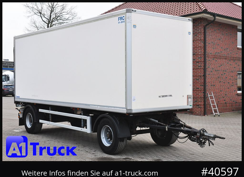 KRONE Koffer ISO, stark isoliert ehemaliger Kühlkoffer, Aluboden - Piekabe slēgtā virsbūve: foto 1 KRONE Koffer ISO, stark isoliert ehemaliger Kühlkoffer, Aluboden - Piekabe slēgtā virsbūve: foto 1