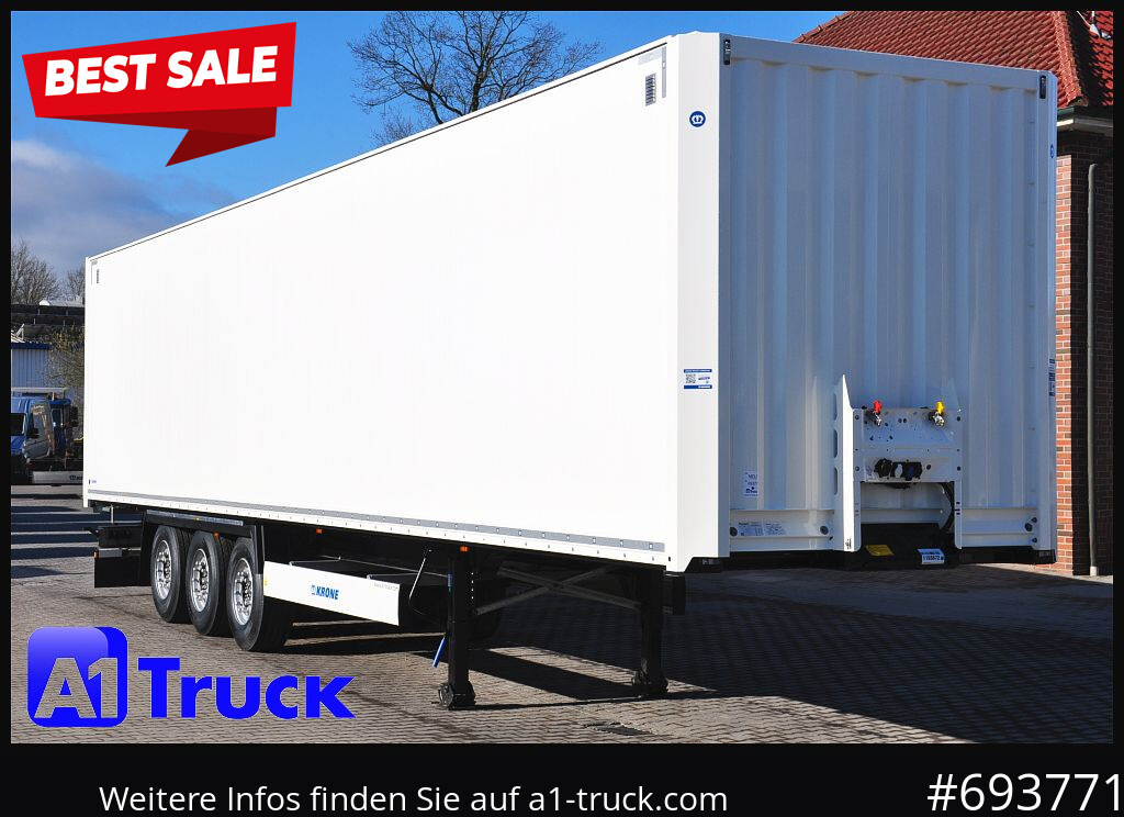 Jaunā Puspiekabe slēgtā virsbūve KRONE SD Koffer, Liftachse, Code XL, VDI 2700, SOFORT: foto 1