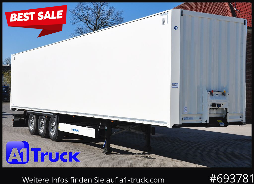 Jaunā Puspiekabe slēgtā virsbūve KRONE SD Koffer, Liftachse, Code XL, VDI 2700, SOFORT: foto 1