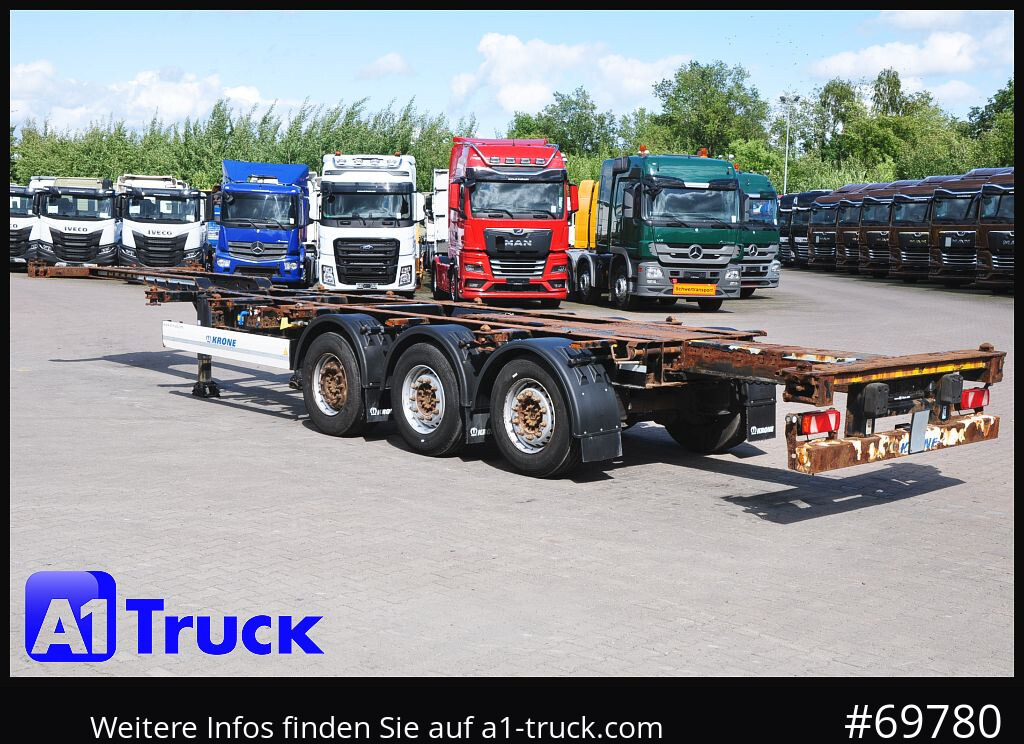 Puspiekabe noņemamā virsbūve/ Konteineru vedējs KRONE SDC, Containerchassis,  2x20/30/40: foto 10