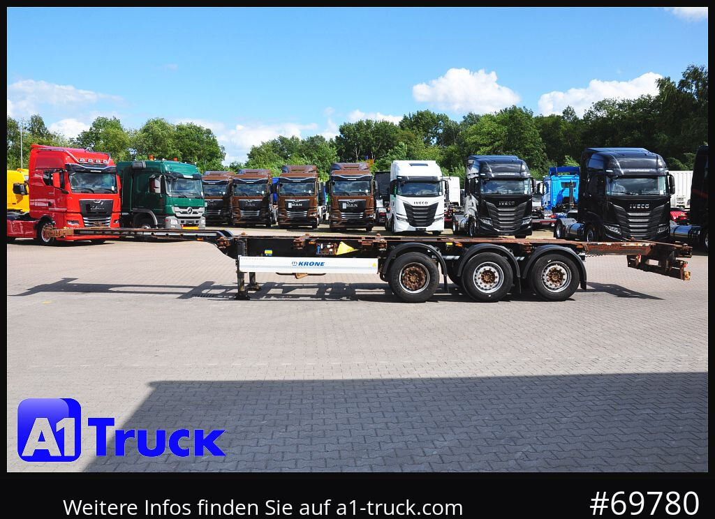 Puspiekabe noņemamā virsbūve/ Konteineru vedējs KRONE SDC, Containerchassis,  2x20/30/40: foto 11