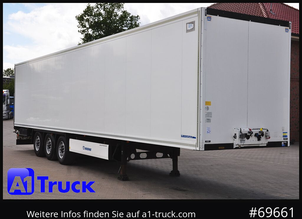 KRONE SDK 27, Koffer, Liftachse, 1 Vorbesitzer, 326.829km - Puspiekabe slēgtā virsbūve: foto 1 KRONE SDK 27, Koffer, Liftachse, 1 Vorbesitzer, 326.829km - Puspiekabe slēgtā virsbūve: foto 1