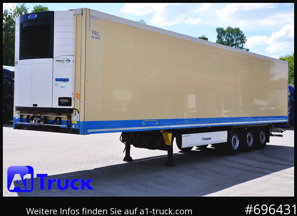 Puspiekabe refrižerators KRONE SDR 27 Carrier 1950 Mt., Lift, Multitemp.: foto 13