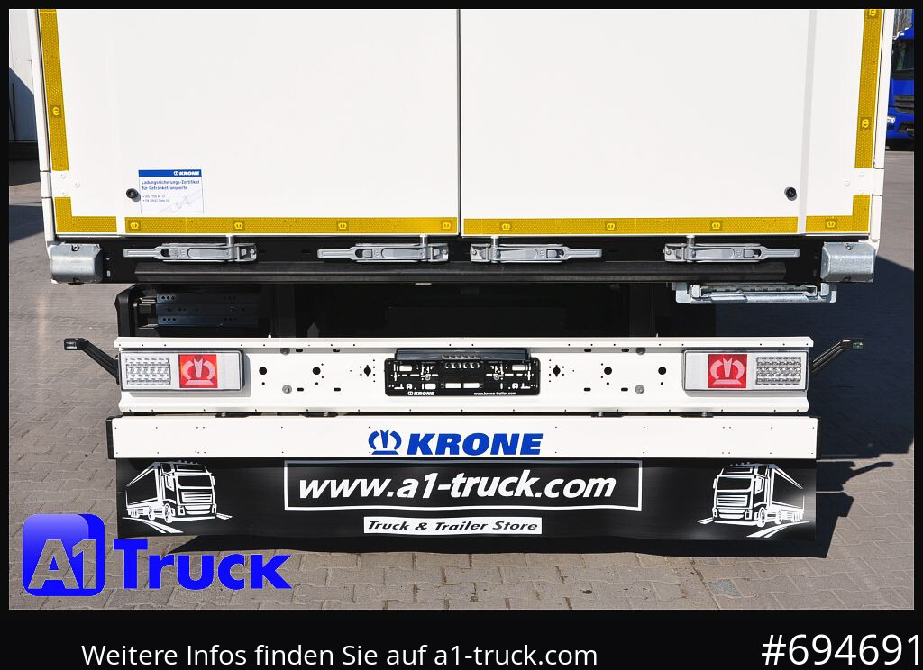 KRONE SZ 2 achs Koffer, Code XL, VDI 2700, SOFORT - Puspiekabe slēgtā virsbūve: foto 2 KRONE SZ 2 achs Koffer, Code XL, VDI 2700, SOFORT - Puspiekabe slēgtā virsbūve: foto 2