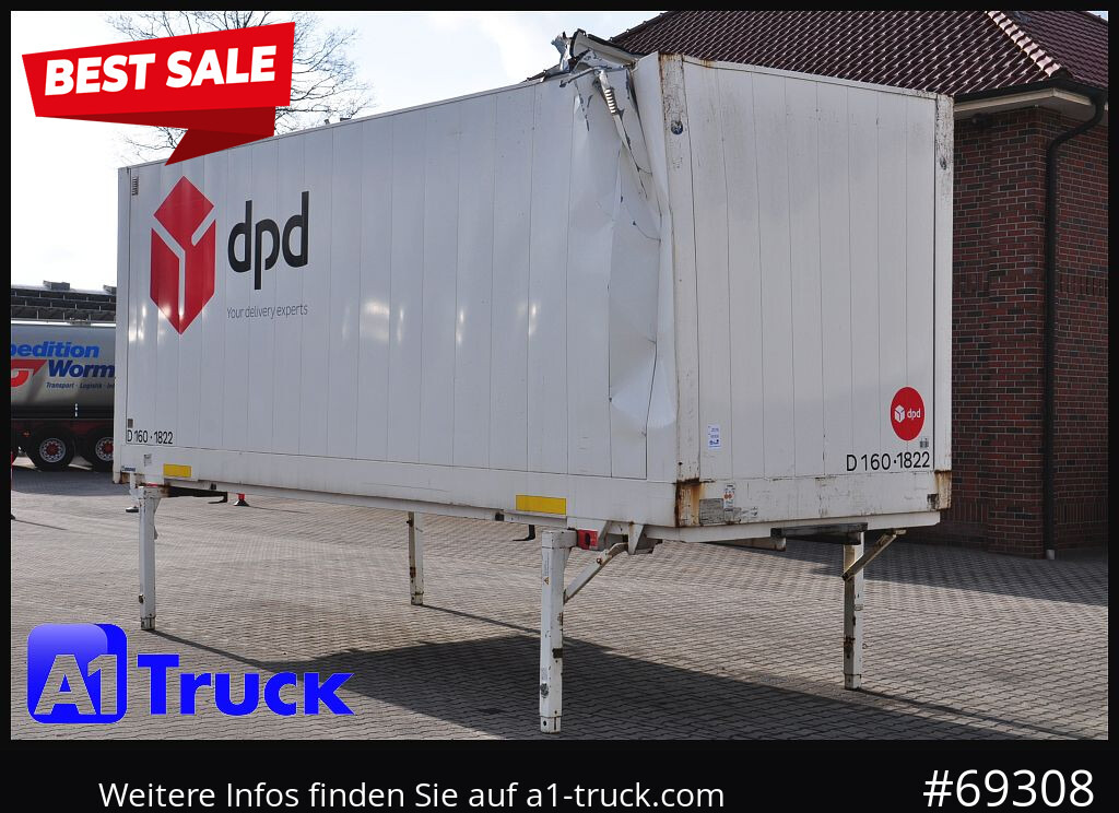 KRONE WB BDF 7,45 Koffer, 2770mm innen, beschädigt - Maināmā virsbūve - furgons: foto 1 KRONE WB BDF 7,45 Koffer, 2770mm innen, beschädigt - Maināmā virsbūve - furgons: foto 1
