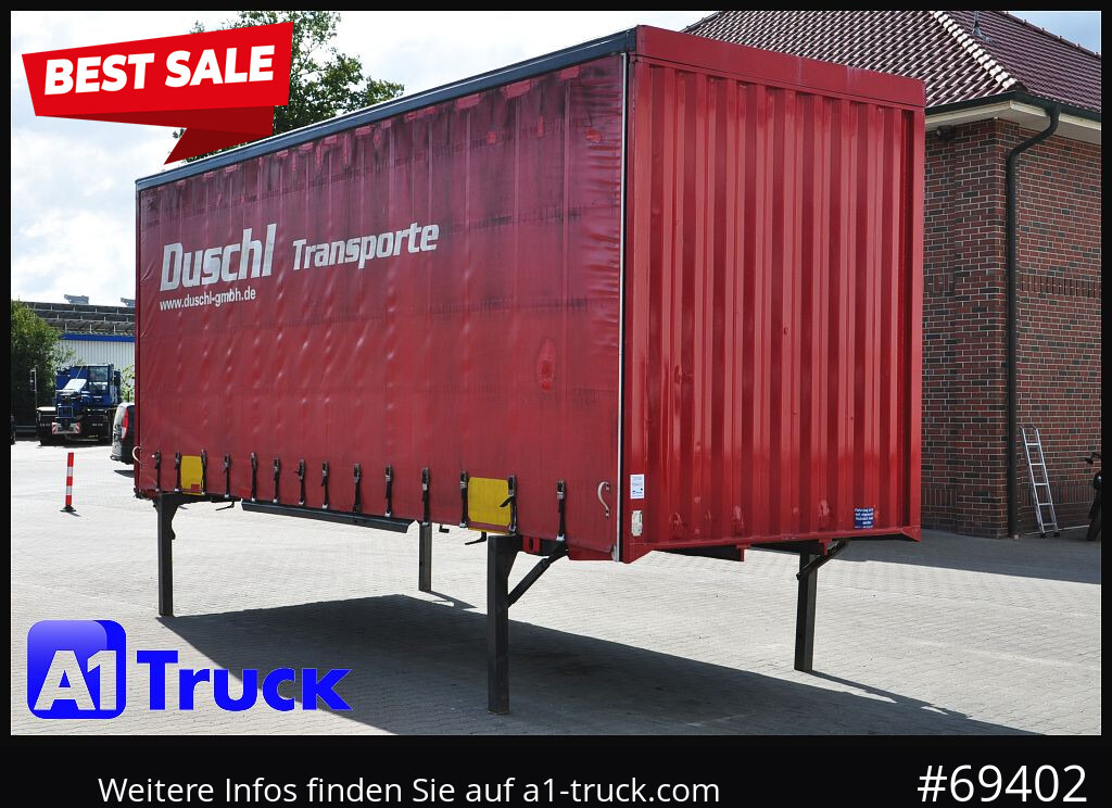 KRONE Wechselbrücke Jumbo BDF 7,82 - Kravas kaste ar tentu: foto 1 KRONE Wechselbrücke Jumbo BDF 7,82 - Kravas kaste ar tentu: foto 1