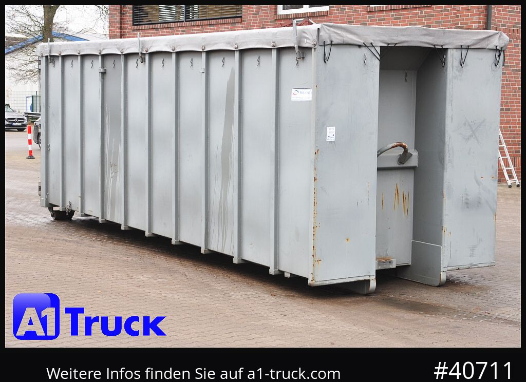 POL OSTEG Abrollcontainer 47,5m³, Mulde, Dachplane, Portaltür - Kravas automašīna: foto 1 POL OSTEG Abrollcontainer 47,5m³, Mulde, Dachplane, Portaltür - Kravas automašīna: foto 1