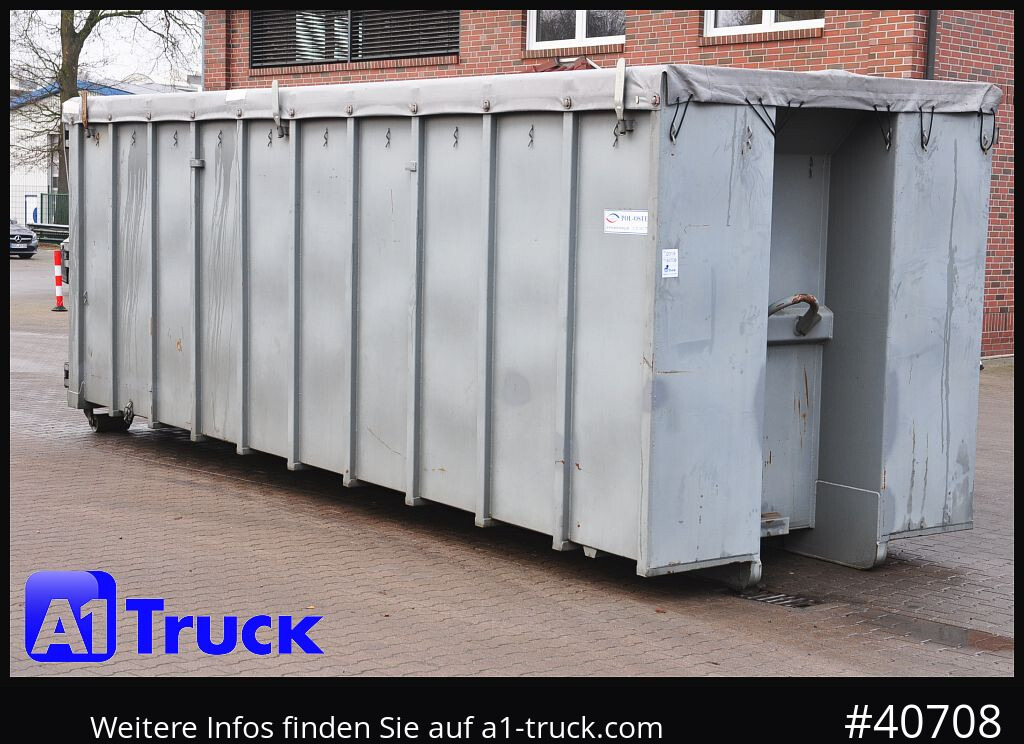 POL OSTEG Abrollcontainer 47,5m³, Mulde, Dachplane, Portaltür - Kravas automašīna: foto 1 POL OSTEG Abrollcontainer 47,5m³, Mulde, Dachplane, Portaltür - Kravas automašīna: foto 1