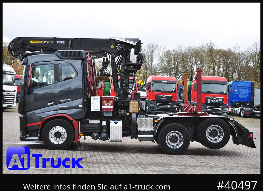 VOLVO FH16 750, Langholz, Palfinger, Liftachse, 6x4, līzingu VOLVO FH16 750, Langholz, Palfinger, Liftachse, 6x4,: foto 12