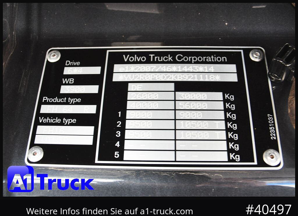 VOLVO FH16 750, Langholz, Palfinger, Liftachse, 6x4, līzingu VOLVO FH16 750, Langholz, Palfinger, Liftachse, 6x4,: foto 7