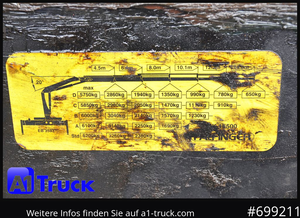 MAN MAN F 2000 26.464 Intarder Kran PK 15.500 Funk, - Bortu kravas automašīna/ Platforma, Kravas auto ar manipulatoru: foto 3 MAN MAN F 2000 26.464 Intarder Kran PK 15.500 Funk, - Bortu kravas automašīna/ Platforma, Kravas auto ar manipulatoru: foto 3