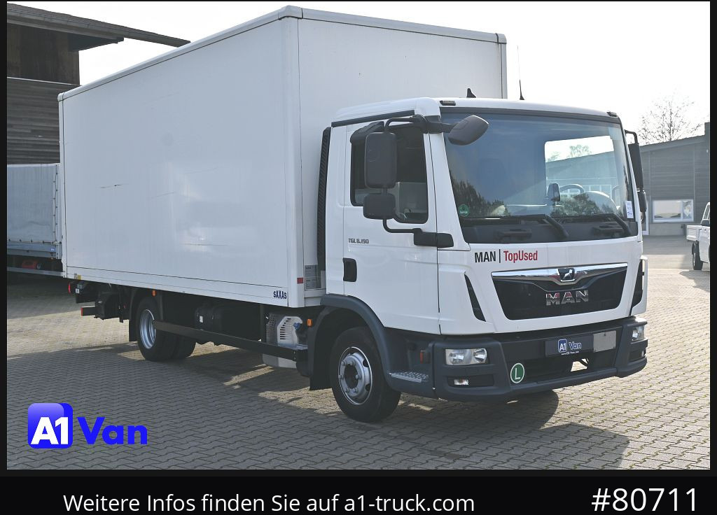Furgons ar slēgtā virsbūve MAN TGL 8.190 4x2 BL Koffer, LBW, Klima, Luftfederung: foto 1
