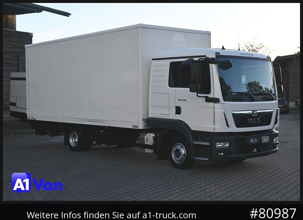 MAN TGL 8.190 4x2 L-Haus Schlafkabine - Furgons ar slēgtā virsbūve: foto 1 MAN TGL 8.190 4x2 L-Haus Schlafkabine - Furgons ar slēgtā virsbūve: foto 1