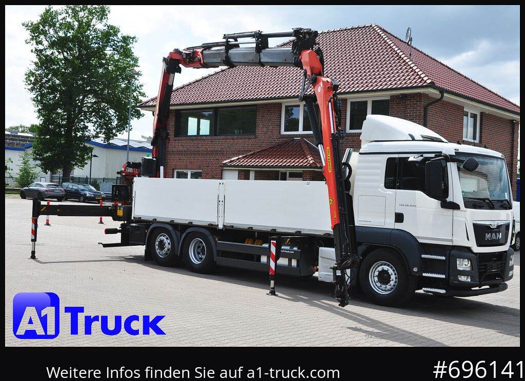 MAN TGS 26.440, PK27002 Jib 21m, Funk, Lift-Lenkachse, - Bortu kravas automašīna/ Platforma, Kravas auto ar manipulatoru: foto 1 MAN TGS 26.440, PK27002 Jib 21m, Funk, Lift-Lenkachse, - Bortu kravas automašīna/ Platforma, Kravas auto ar manipulatoru: foto 1