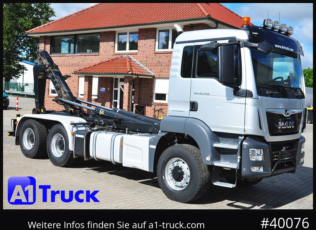 MAN TGS 26.460 BL 6X6H, Meiller, Funk - Pacēlājs ar āķi: foto 1 MAN TGS 26.460 BL 6X6H, Meiller, Funk - Pacēlājs ar āķi: foto 1