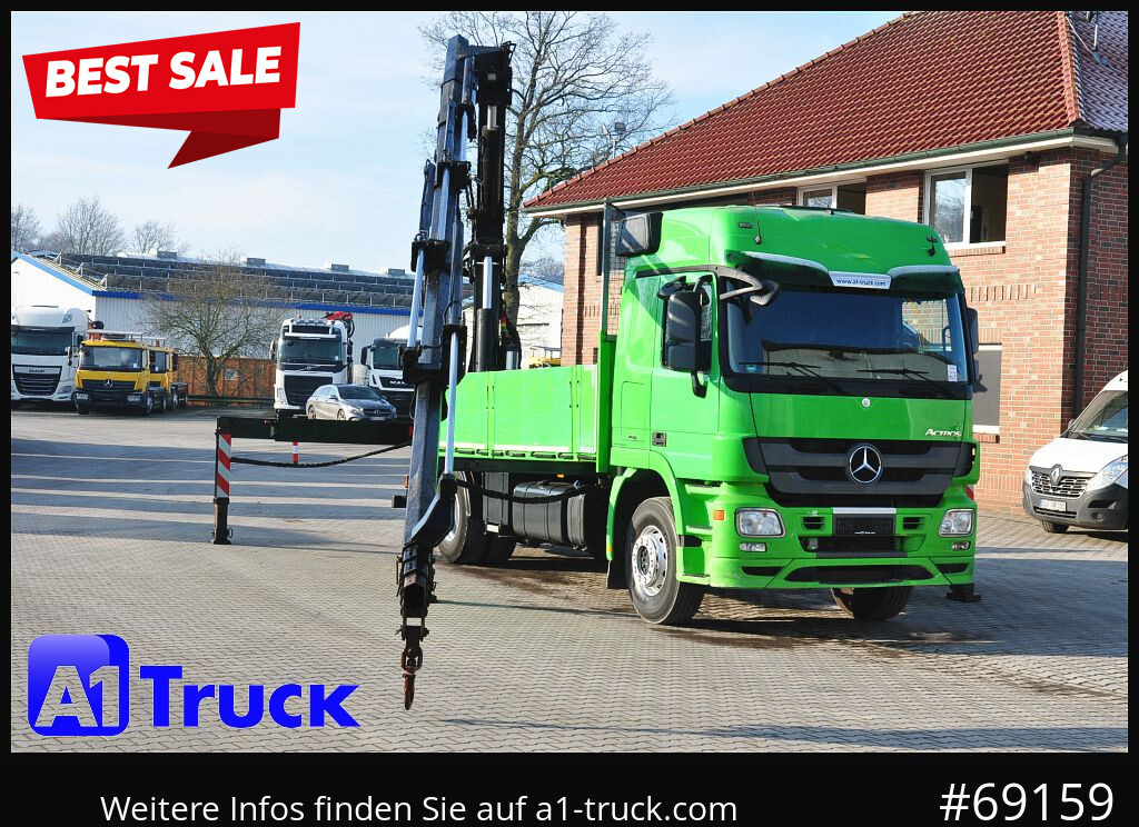 MERCEDES-BENZ Actros 1844 MP3, Kran MKG 291 HP 5+3 Funk, TÜV 06/2026 - Kravas auto ar manipulatoru: foto 1 MERCEDES-BENZ Actros 1844 MP3, Kran MKG 291 HP 5+3 Funk, TÜV 06/2026 - Kravas auto ar manipulatoru: foto 1