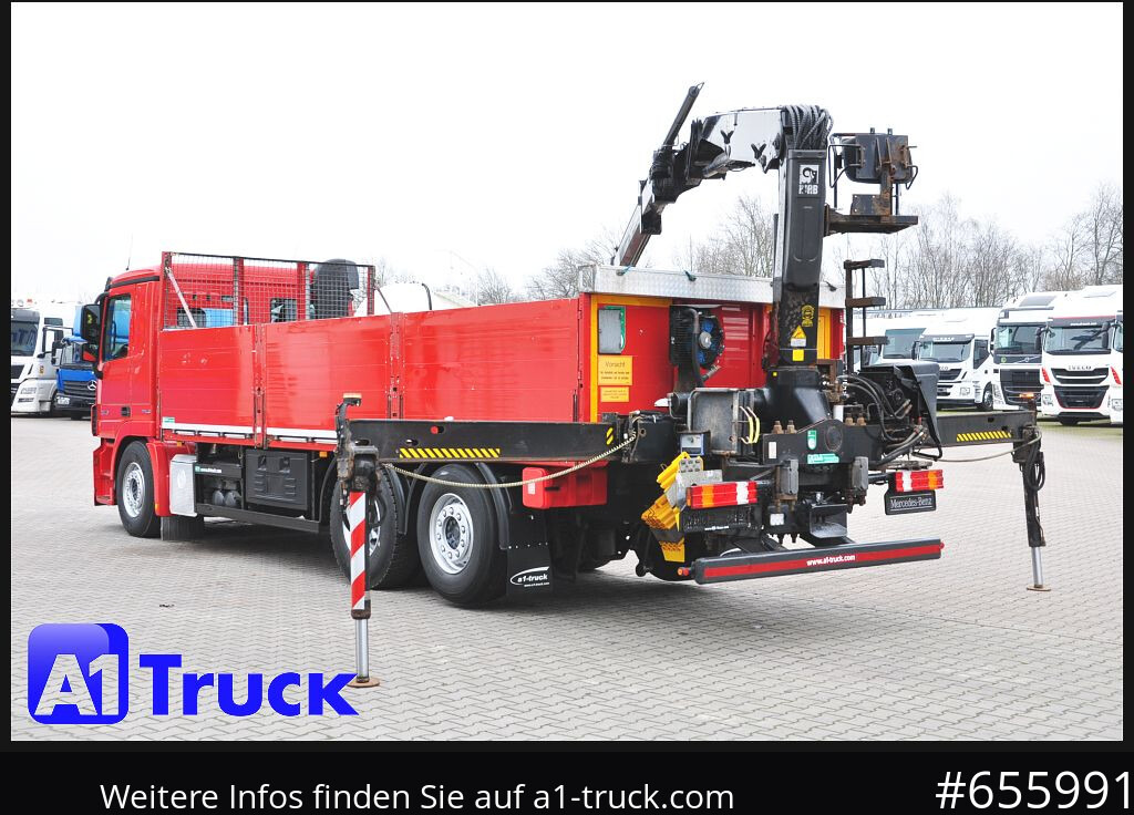 Bortu kravas automašīna/ Platforma, Kravas auto ar manipulatoru MERCEDES-BENZ Actros 2546 MP 3, HIAB Kran, Lift-Lenkachse,: foto 10