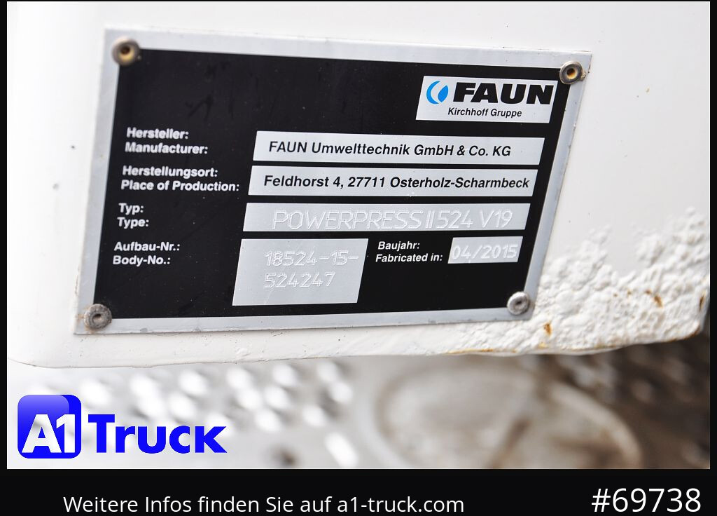 Atkritumu vedējs pārvadāšana atkritumu MERCEDES-BENZ Antos 2532 Faun Powerpress II Zöller Detla 2301,: foto 14