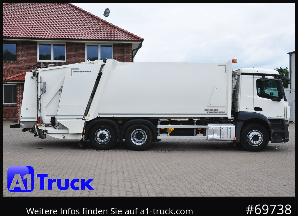 Atkritumu vedējs pārvadāšana atkritumu MERCEDES-BENZ Antos 2532 Faun Powerpress II Zöller Detla 2301,: foto 8