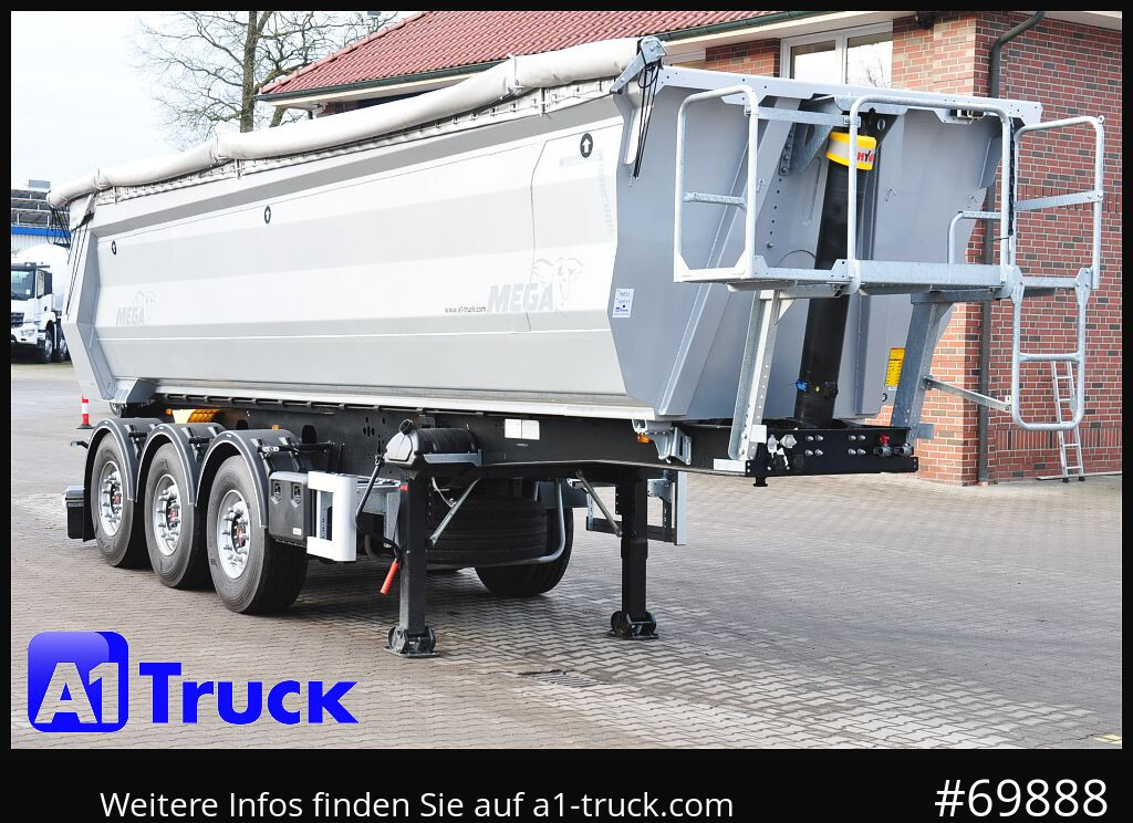 REISCH Mega 28m³ Lift Stahl SAF Hardox - Puspiekabe pašizgāzējs: foto 1 REISCH Mega 28m³ Lift Stahl SAF Hardox - Puspiekabe pašizgāzējs: foto 1